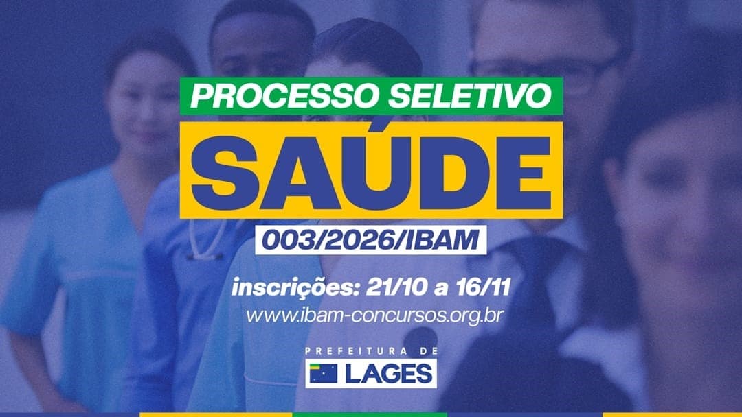 Prefeitura de Lages abre processo seletivo para contratação temporária na Saúde - Notícia no Ato