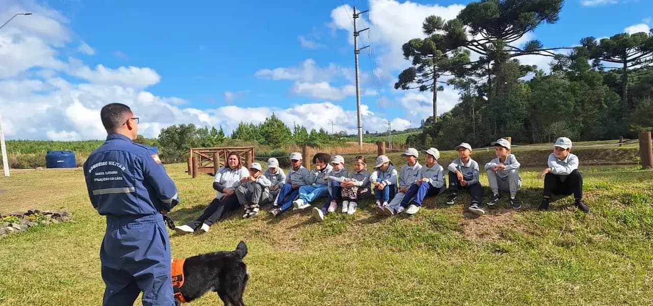 Bombeiros promovem educação ambiental para Guarda Mirim em Lages - Visor Notícias