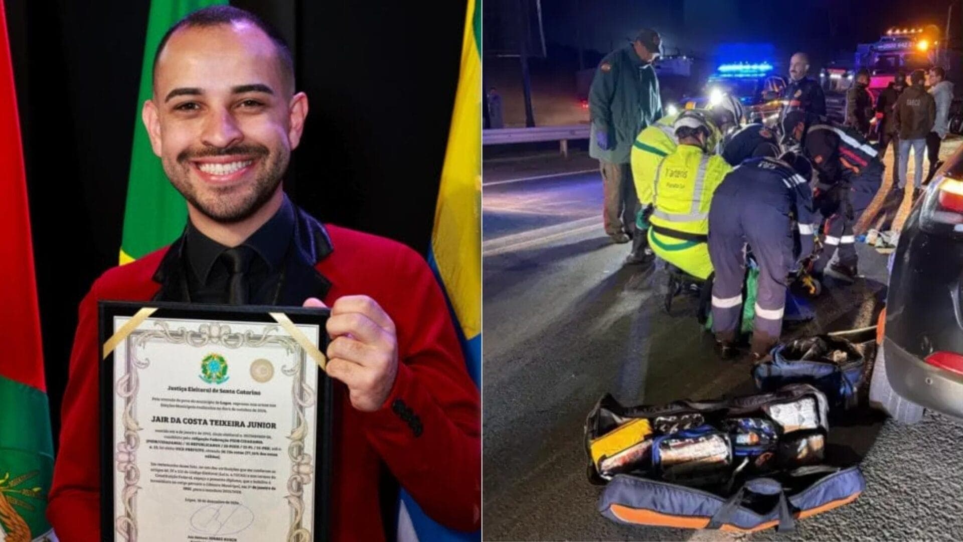 Na UTI, vice-prefeito de Lages tem estado de saúde atualizado após bater BMW em fuga